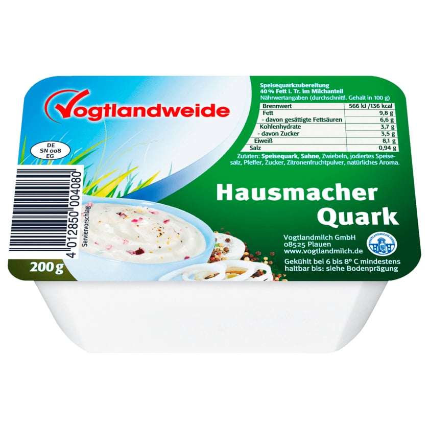 Vogtlandweide Hausmacher Quark 200g